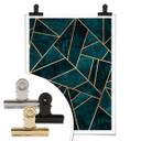 Frederiksson Plakat - Blue Green Gemstomes