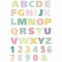 Wallsticker - Navn, alfabet Geometrisk