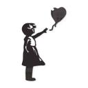 Acryldekoration Banksy - Girl with the red ballon 