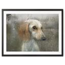 Póster Melik-Nubarova - Perro fiel esperando en la ventana