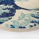 Cuadro de madera Hokusai - La Gran Ola - Redondo