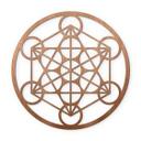 Trædekoration Mahogni - Metatron Terning - Rund