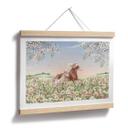 Póster Caballos en el prado de flores - Kikki Belle
