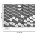 non-woven tapet Designwalls i grå og hvid non-woven tapet HexagonSurface 