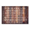 Stænkplade - In dieser Küche wird danke gesagt