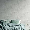 Papel pintado vegetal con hojas blanco, gris - papel pintado moderno no tejido con motivo de jungla