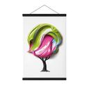 Póster de tela con colorida corona 3D - Mielu