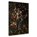 Lienzo Astronautas en un prado de flores - Nicebleed