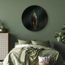 Tableau sur verre Yunta - Dans la jungle - Rond