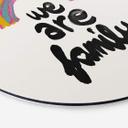 Vægcirkel Treechild - We are Family – print på aluminium (Alu-Dibond)