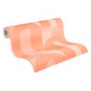 Art deco-stil grafisk tapet orange beige - tapet med retromønster
