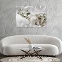 Canvasbillede, Palme blade abstrakt 3D