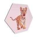 Hexagone - Alu-Dibond Loose - Tigre à paillettes