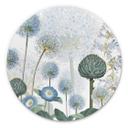 Tableau sur alu-Dibond rond Sir Edward - Pré sauvage bleu