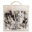 Manhatten - Træ print