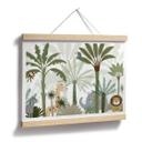 Póster para la habitación de los niños Lindos animales en la selva - Oliver Robins