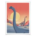Plakat - Braun - Brachiosaurus