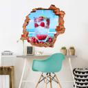 3D Wallsticker Tropical Raspberry