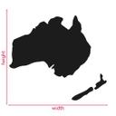 MDF - Decoración en madera - Mapa Australia - Nueva Zelanda