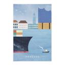 Tekstil plakat Rivers - Hamburg