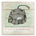Cuadro de madera + texto personalizado Loske - Amigos - 40x41,5 cm
