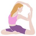 Muursticker Yoga Pose