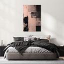 Geborsteld Alu-Dibond met goud-, zilver- & kopereffect - Abstracte structuurkunst - Bruzual
