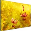 Canvasbillede, Tulipanblomster natur gul