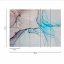 MarbleBlue designtapet i gråblå - non-woven tapet Designwalls 2 - 2,55 x 3,5 m