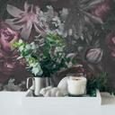 A.S. Creation tapet med blomstermotiver i grå og pink non-woven tapet i mat blomsterlook