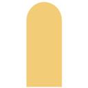 Wall Sticker Rund bue smal - sennepsgul