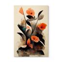 Cuadro de madera amapolas rojas coral - Treechild