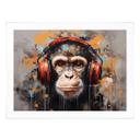 Póster DJ mono con auriculares - Magnusson