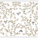 Fotomural naturaleza - rosal con pájaros - Kikki Belle