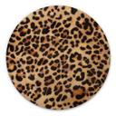 Cuadro de madera Leopardo salvaje - Animal Print - Tunaboylu - Redondo