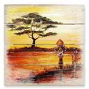Cuadro de madera Fedrau - Africa - 40x41,5 cm