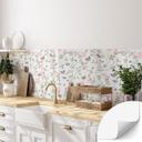 Salpicadero de cocina autoadhesivo Rosas de Navidad rosas en primavera - UN Designs