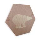 Hexagon hout ijsberen