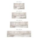 Zelfklevende Keukenachterwand Bos bij het meer in mist in beige - Ms Tiff
