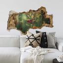 3D Wallsticker Vinogradof - Sommerfugl i græsset