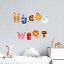Sticker mural + Prénom alphabet pour enfants