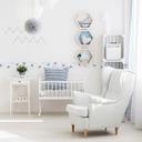A.S. Création Lovely Kids Frise autocollante enfant - Bleu, Gris