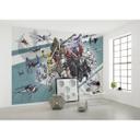 Vlies Fototapete - Star Wars Cartoon Collage Wide - 400 x 280 cm