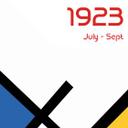 Abstrakt fototapet Retro Bauhaus-udstilling 1923 - Retrodrome