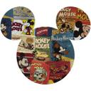 Selvklæbende non-woven tapet - Mickey Head Billboard - 125 x 125 cm