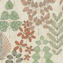Papier peint mural intissé Skandi - design de feuilles discret dans les tons naturels & terre cuite