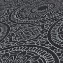 Papel pintado gráfico mandala negro plata - papel pintado estilo boho - papel pintado tejido-no tejido salón cocina