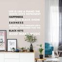 Wallsticker -  Life is like a piano...