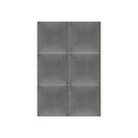 Polsterpaneel Mollis grau 30x30 cm