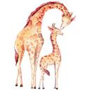 Sticker mural Kvilis - Girafe